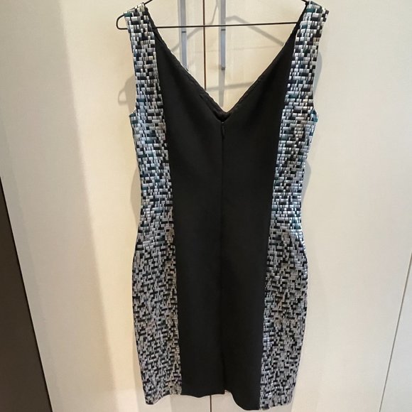 Hugo Boss Distripy Jacquard Ponte Multi-Color Sheath Dress NWOT-Size 4 - Picture 9 of 16